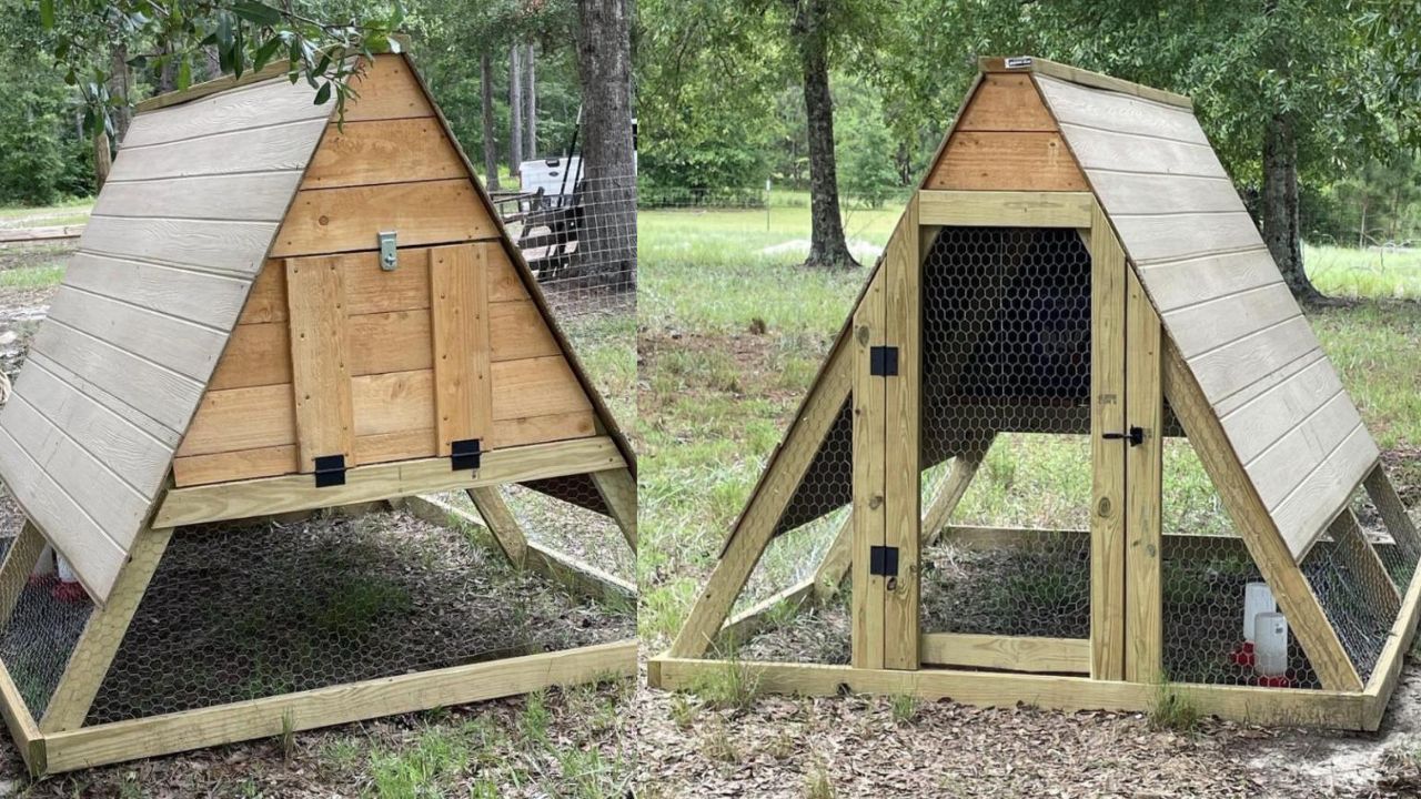 Updated A Frame Chicken Coop Plans Ana White   Diy Waterfall Console Table (5) 